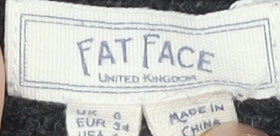 Womens UK Size 6 Fat Face Black Pullover Jumper