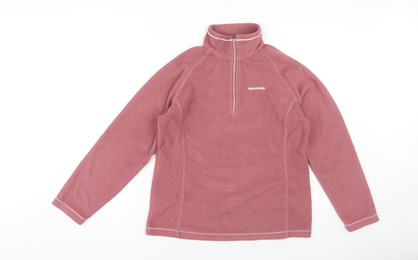 Craghoppers Women's Pink Fleece 1/2 Zip Pullover - Size 12
