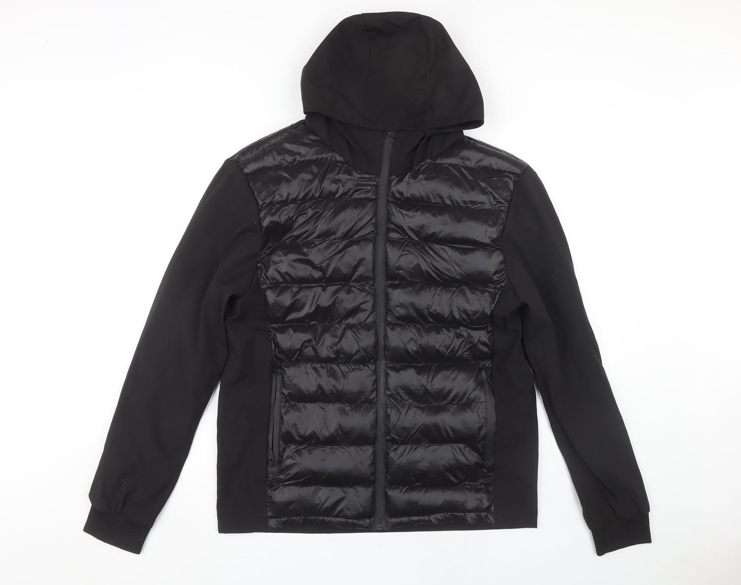 Mens UK Size M Onfire Black Puffer Jacket