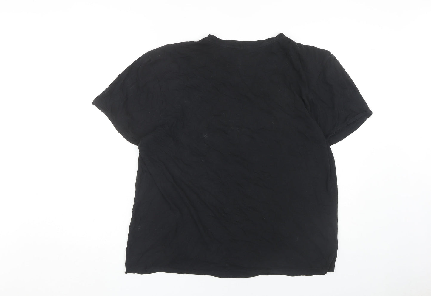 Unisex Adults UK Size 2XL Netflix Black Basic T-Shirt