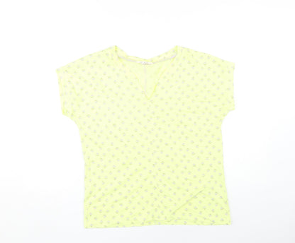 Womens UK Size 12 White Stuff Yellow Basic T-Shirt