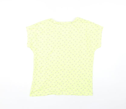 Womens UK Size 12 White Stuff Yellow Basic T-Shirt