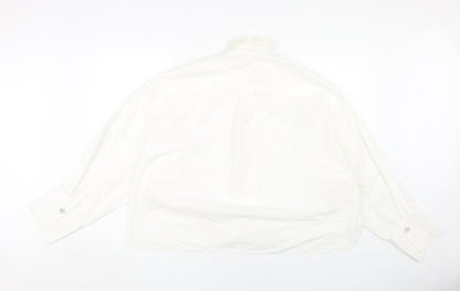 Womens UK Size XL Zara White Basic Blouse