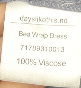 Days Like This Women's Grey Wrap Dress Size 6