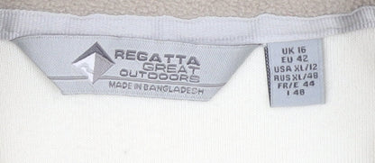 Regatta Women's Ivory 1/4 Zip Pullover Sweatshirt 16