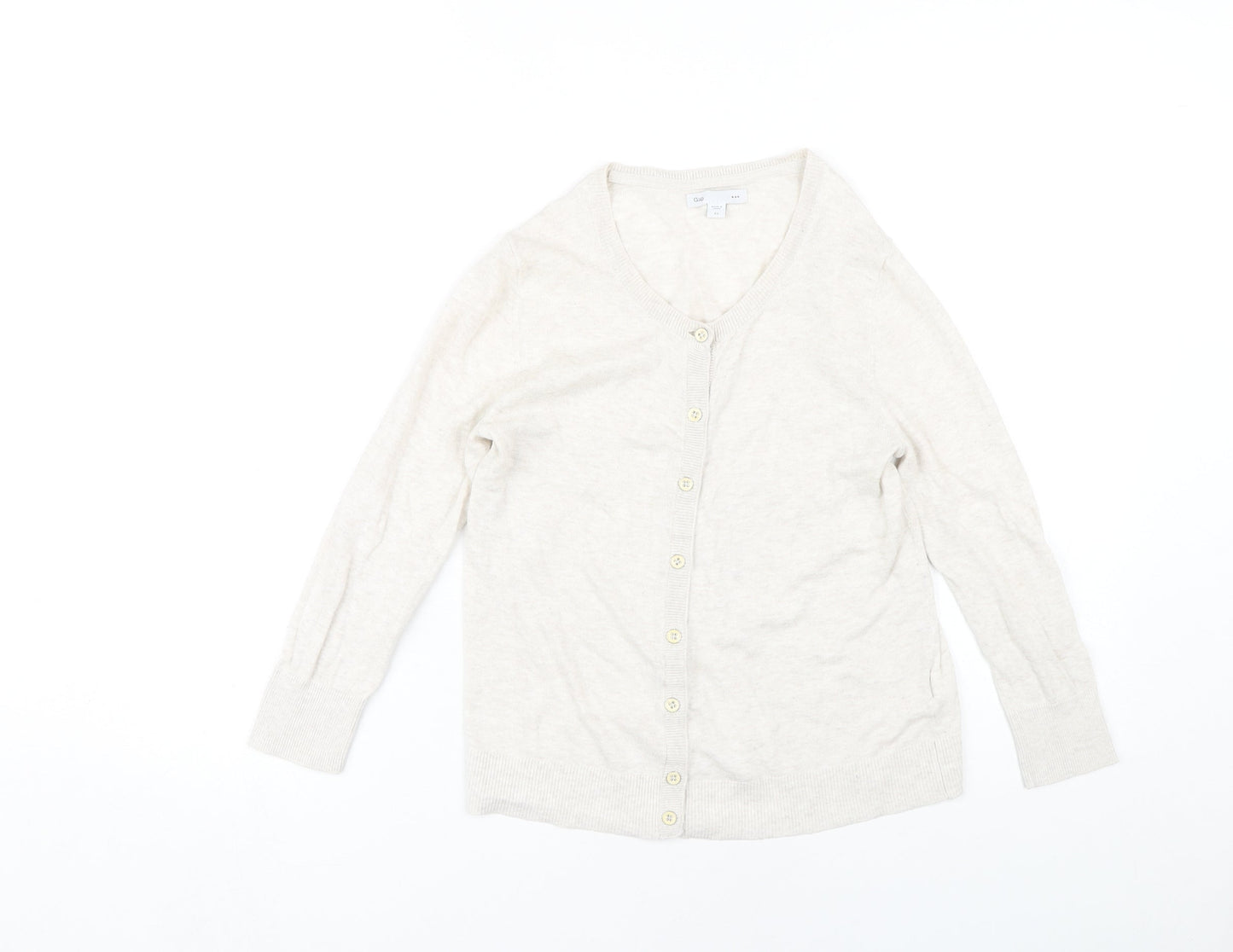 Gap Women's Ivory XS Cardigan Button Knit V-Neck