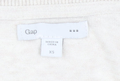 Gap Women's Ivory XS Cardigan Button Knit V-Neck