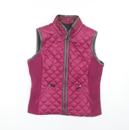 Betty Barclay Women's Red Quilted Waistcoat, Size 10