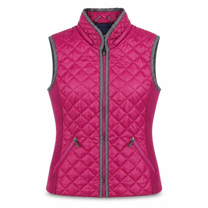 Womens UK Size 10 Betty Barclay Red Quilted Coat