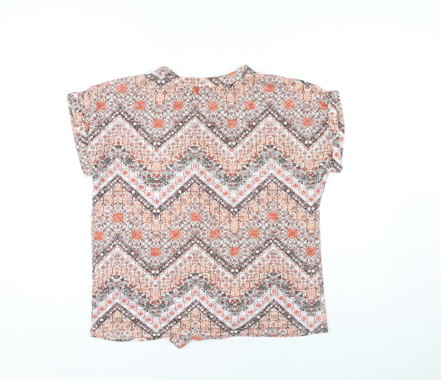 Womens UK Size M Wallis Multicoloured Basic Blouse