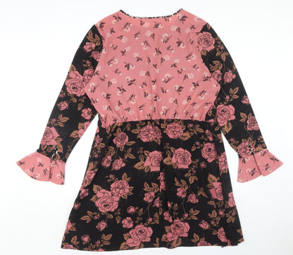 Red Herring Women's Multicoloured Floral Dress Size 18