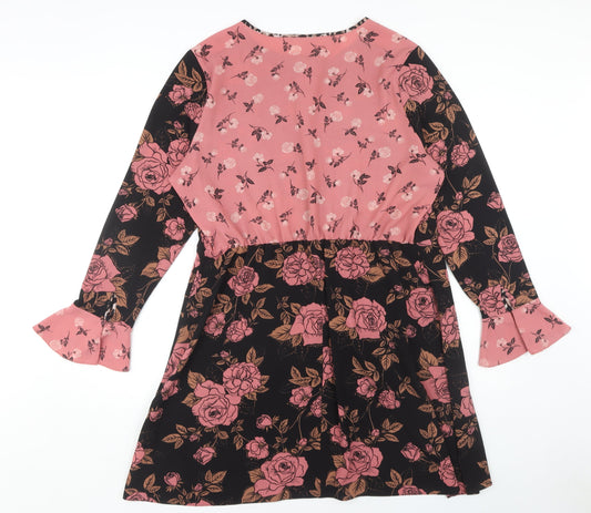 Red Herring Women's Multicoloured Floral Dress Size 18