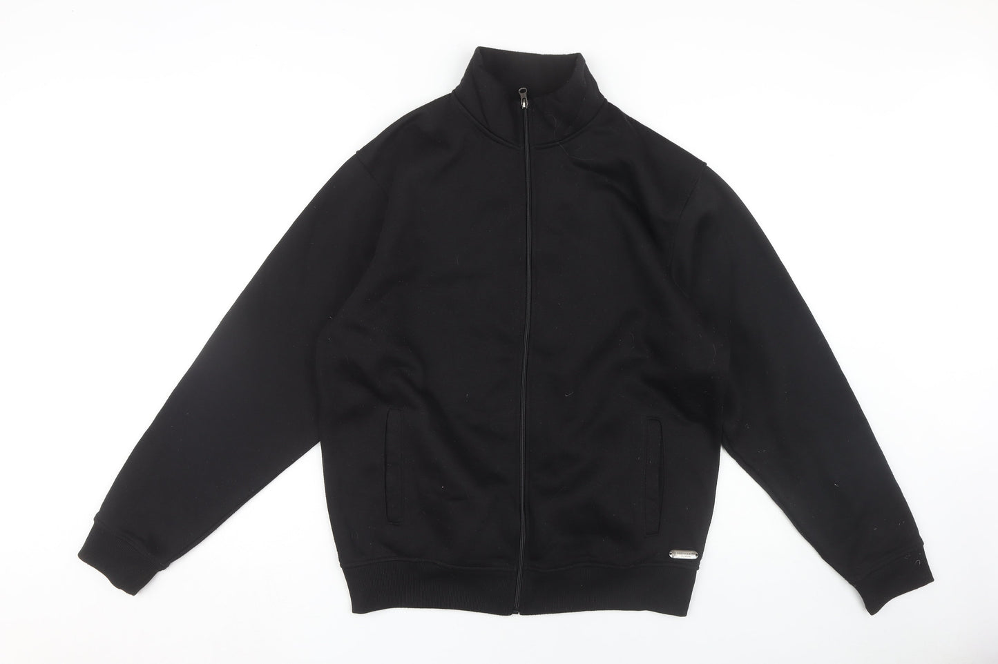 Trussardi Men's Black XL Full Zip Hoodie