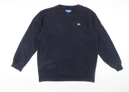 Adidas Men's Blue Pullover Sweatshirt Medium