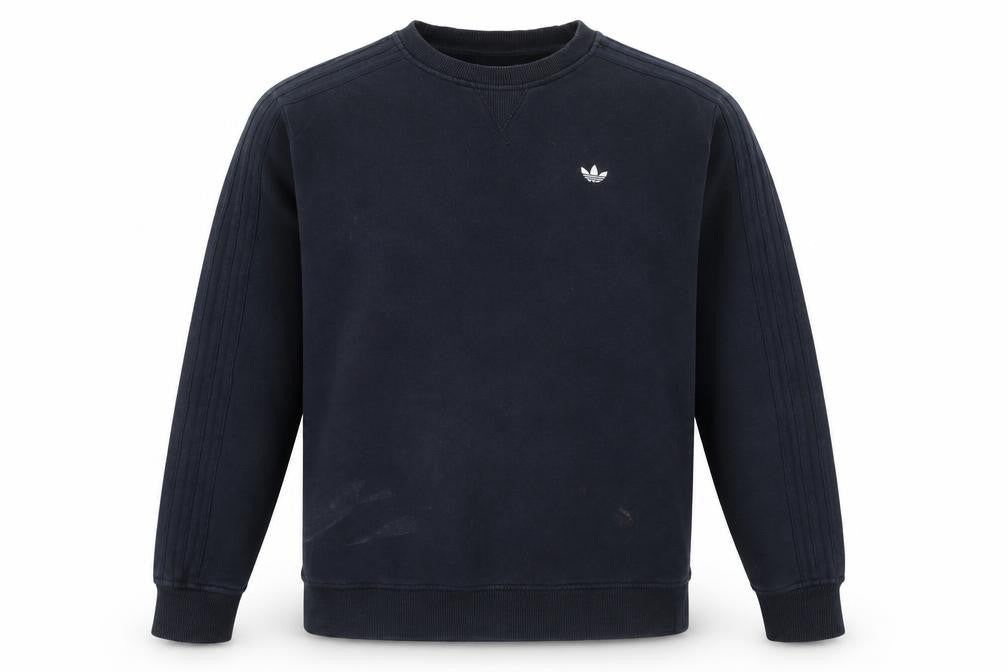 Mens UK Size M adidas Blue Pullover Sweatshirt