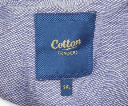 Cotton Traders Men's Red 2XL Long Sleeve Polo