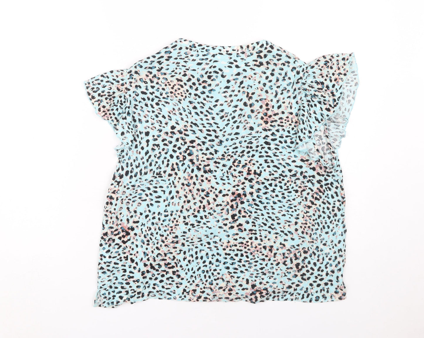 Womens UK Size 10 AND/OR Blue Basic Blouse
