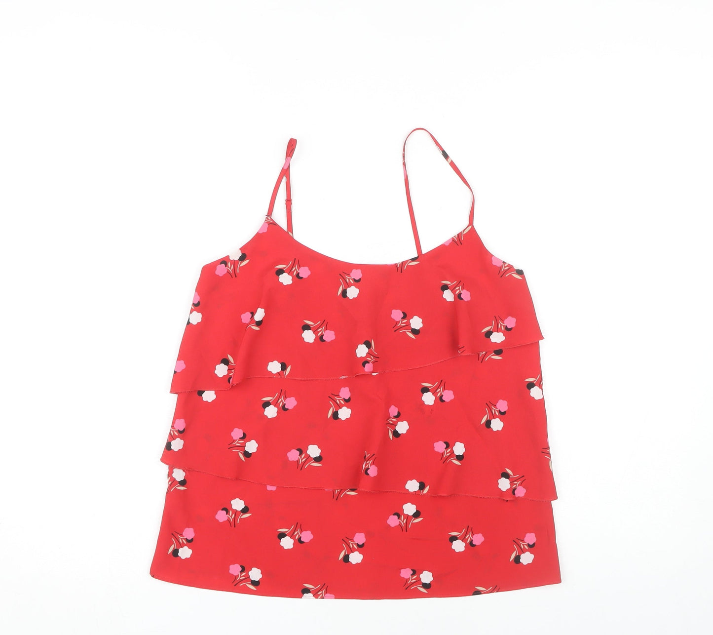 Womens UK Size 10 Oasis Red Camisole Tank