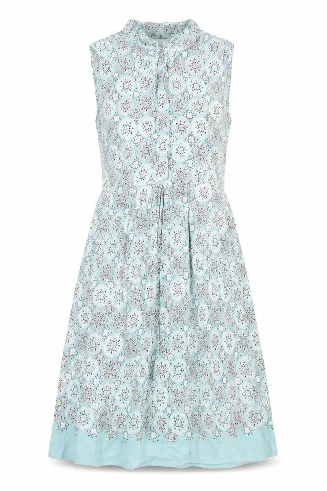 RJR John Rocha Women's Blue A-Line Collared Dress