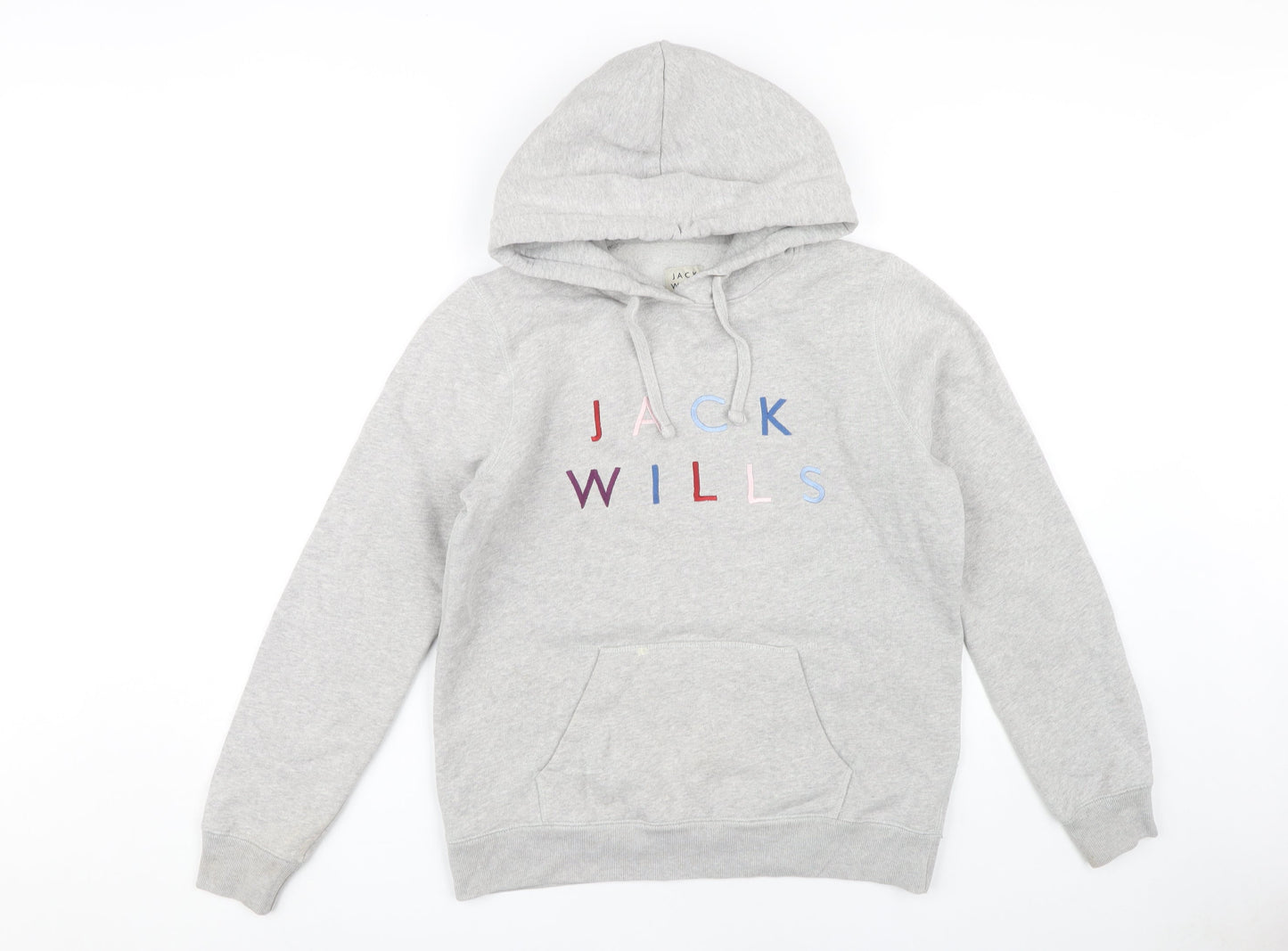 Womens UK Size 12 Jack Wills Grey Pullover Hoodie
