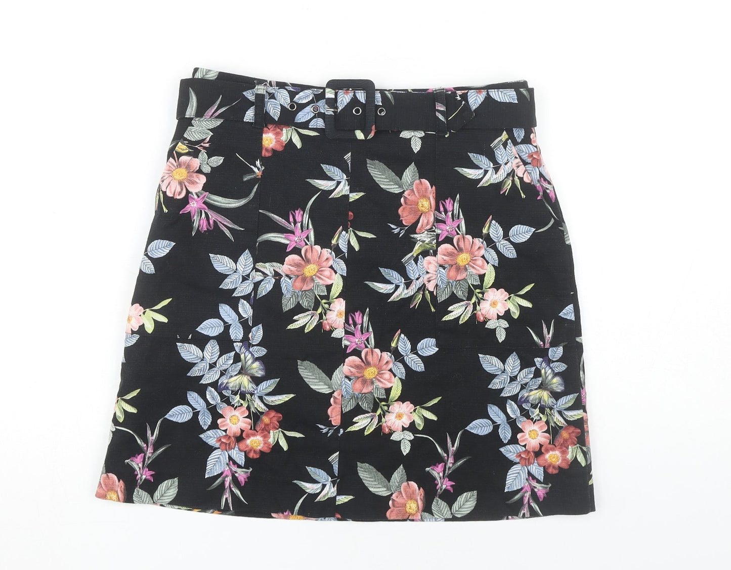 Oasis Women's Floral Pencil Skirt, Size 8, Multicoloured