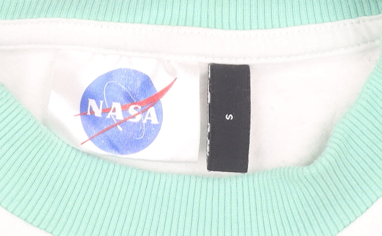 NASA Unisex White Pullover Sweatshirt S