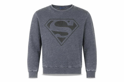 Mens UK Size M Superman Grey Pullover Sweatshirt