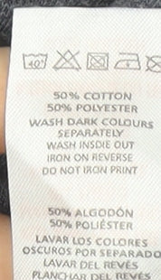 Superman Men's Grey Logo Pullover Sweatshirt M