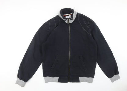 Mens UK Size L Dunnes Black Full Zip Sweatshirt