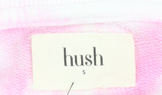 Hush Women's Pink Tie Dye Palm Sweatshirt, Size S