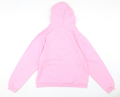 Genuine Stuff Unisex Pink XL Pullover College Hoodie