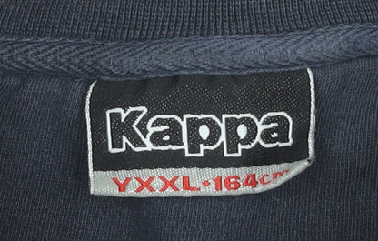 Kappa Boys Blue Logo Crew Neck Pullover Sweatshirt 164