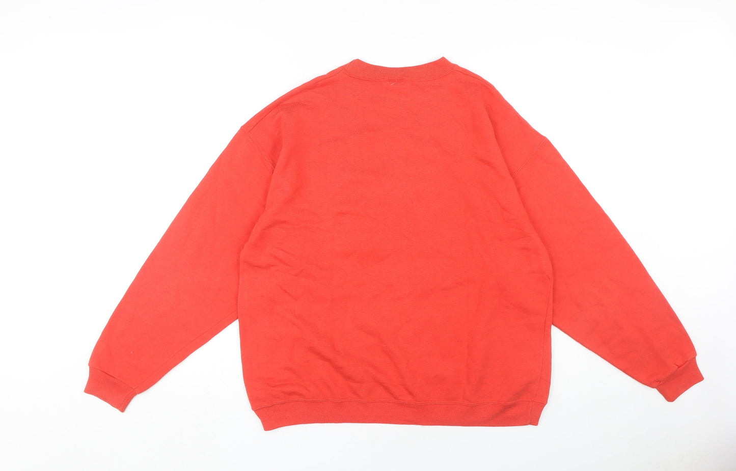 Unisex Adults UK Size S Disney Red Pullover Sweatshirt