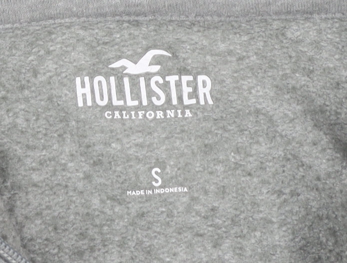 Hollister Women’s Grey Full Zip Hoodie Size S