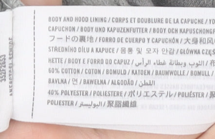 Hollister Women’s Grey Full Zip Hoodie Size S