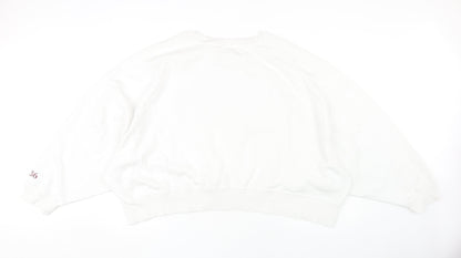 Harvard Women's White 2XL Pullover Sweatshirt