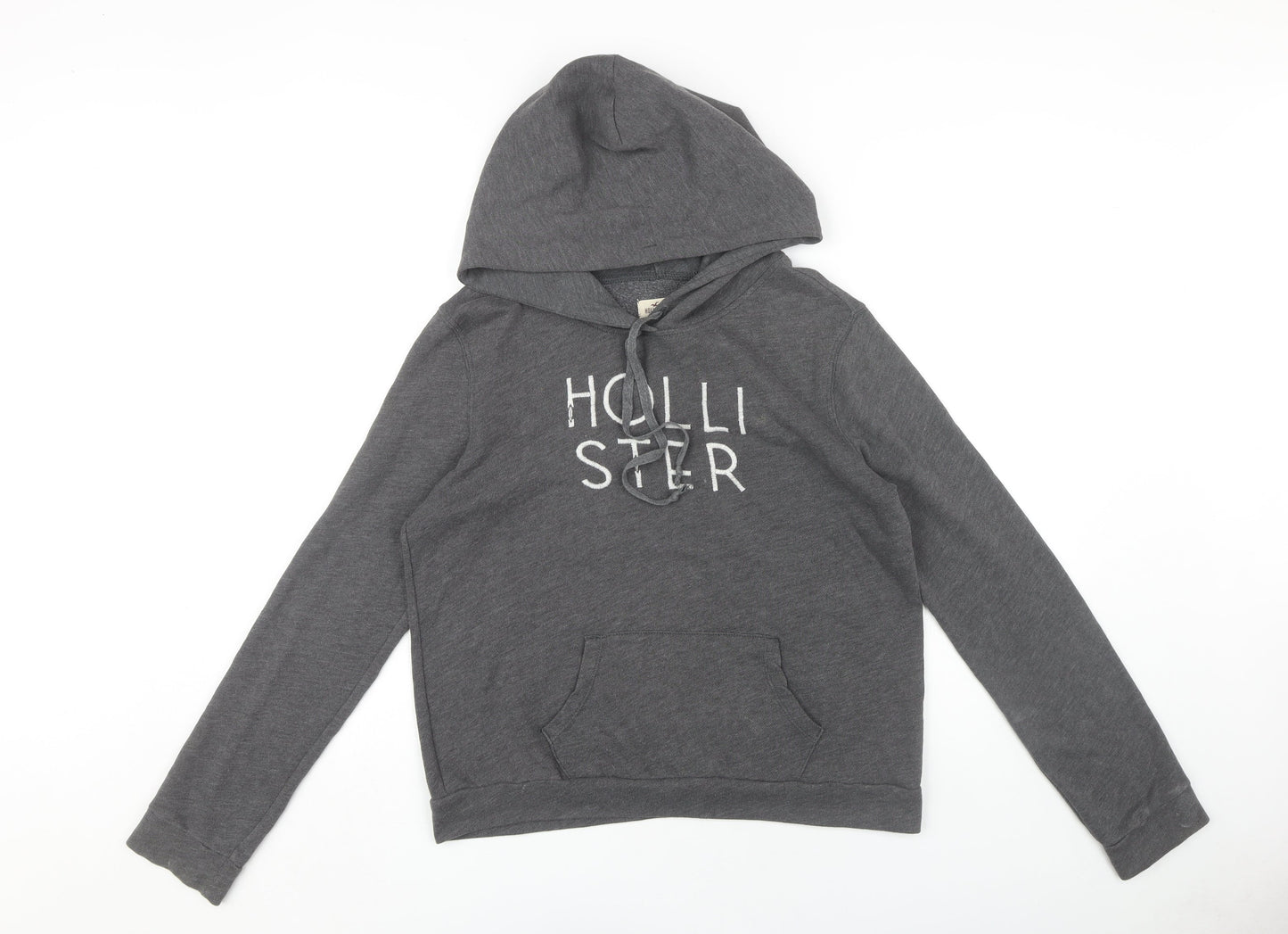 Hollister Women's Grey Pullover Hoodie Size M