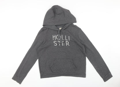Hollister Women's Grey Pullover Hoodie Size M
