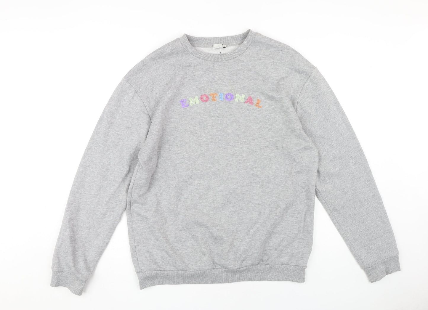 Skinnydip Women's Grey Pullover Sweatshirt L