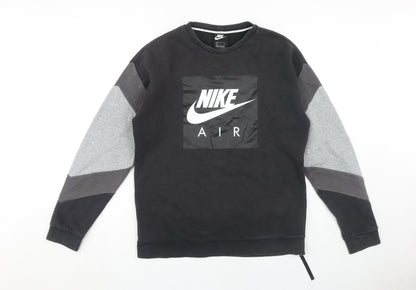 Mens UK Size S Nike Black Pullover Sweatshirt