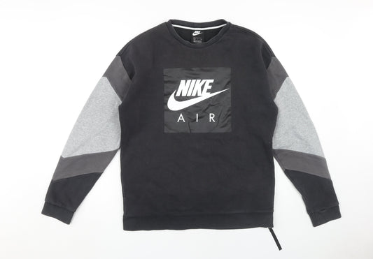 Mens UK Size S Nike Black Pullover Sweatshirt