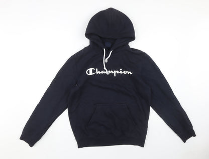Mens UK Size S Champion Blue Pullover Hoodie