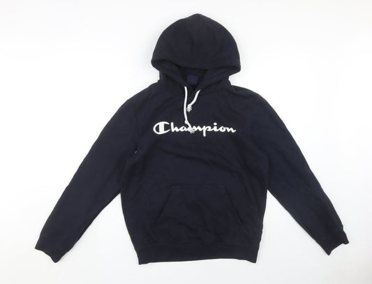 Mens UK Size S Champion Blue Pullover Hoodie