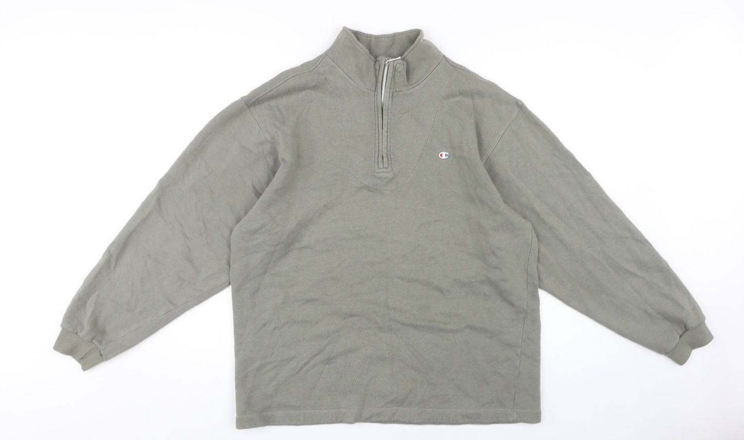 Mens UK Size M Champion Green Full Zip