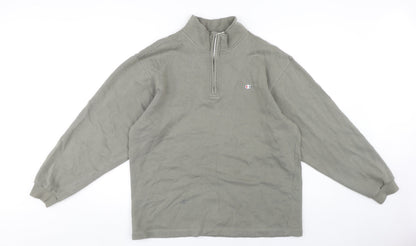 Mens UK Size M Champion Green Full Zip