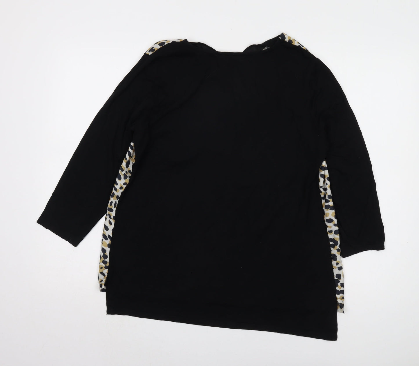 Womens UK Size 12 Bonmarché Black Tunic Blouse