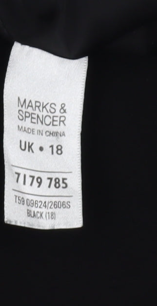 Marks and Spencer Women's Black Skirt Size 18