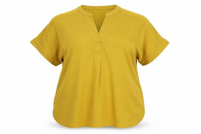 Womens UK Size 14 Marks and Spencer Yellow Basic Blouse