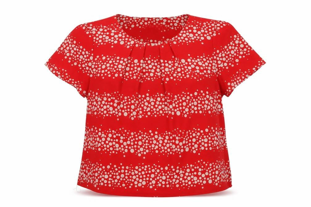 Womens UK Size 18 Bonmarché Red Basic Blouse