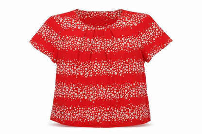 Womens UK Size 18 Bonmarché Red Basic Blouse